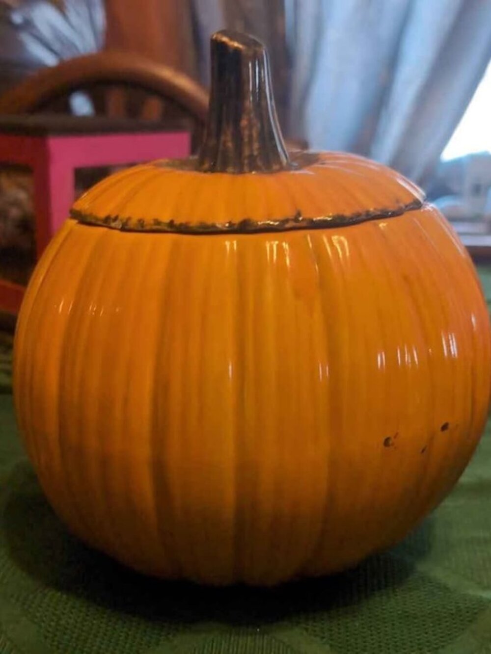 Ceramic Pumpkin Fall/Halloween Decor Bowl